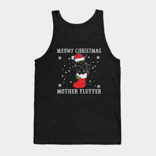 Meowy Christmas Mother Fluffer Tank Top